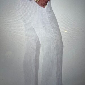 Chic White Women's Straight Leg Pants